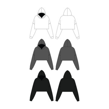 Crop hoodie mockup best sale