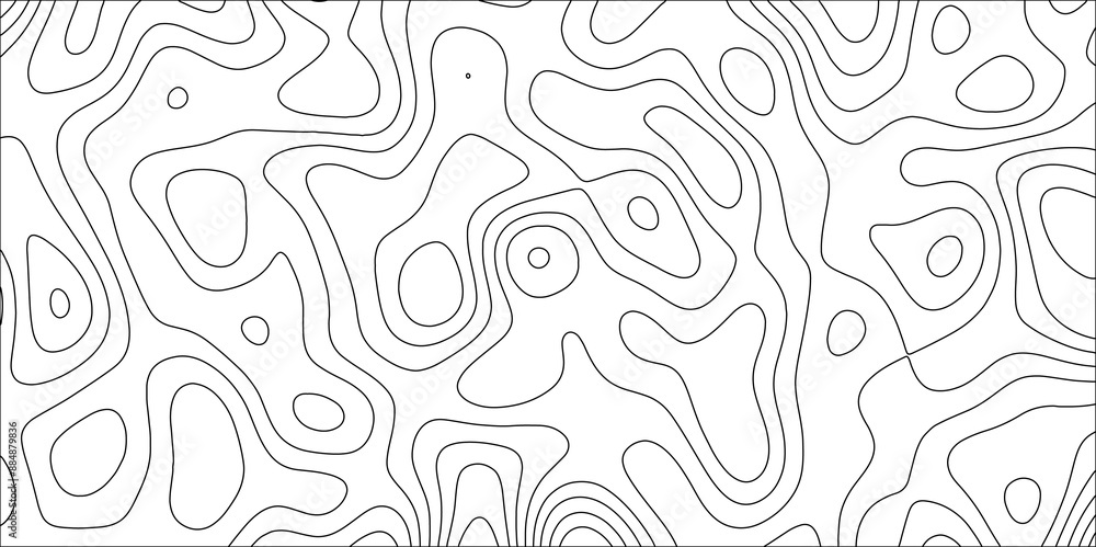 Poster abstract background of the topographic contours map with geographic line map. geographic contour map