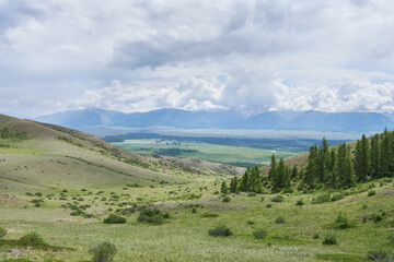 Mountain scenery in Mountain Altai. Beautiful nature in the mountains.