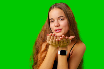 Young Woman Making Gestures With Her Hands