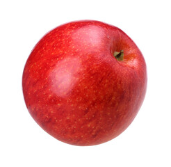 Red apple isolated, fresh red apple, transparent PNG, PNG format, full depth of field