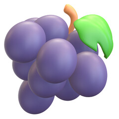 Grape 3D illustration