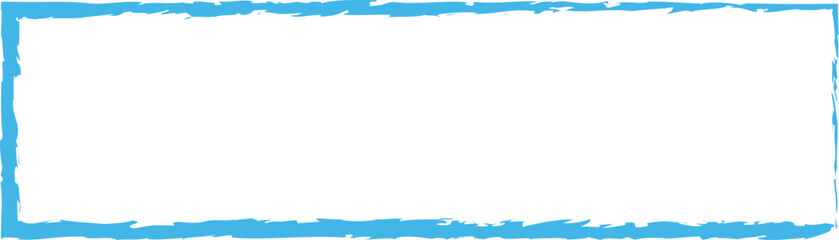 Set of blue brush painted ink stamp frames with place for your design element. Grunge photo frames eps10.