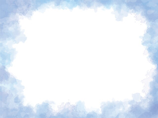 水彩テクスチャの背景素材　ブルー　青　夏イメージ