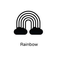 Rainbow vector icon