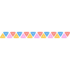 Colorful Cute Doodle Border