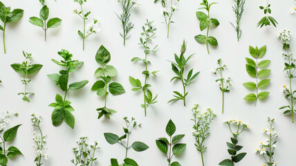 Pattern of mint leaves isolated on white background. Mint leaves pattern, mint leaves isolated, mint pattern, mint leaves design, mint leaves texture, fresh mint leaves, herbal pattern,