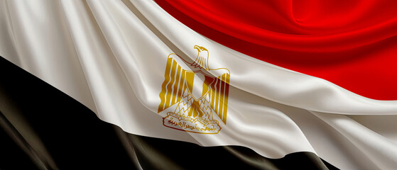 Egyptian Flag for national Day or Independence Day of egypt