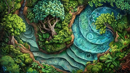 Ecosystems: Interconnected realms of life and landscape, harmonizing energy flow and nutrient cycling within natural communities.
