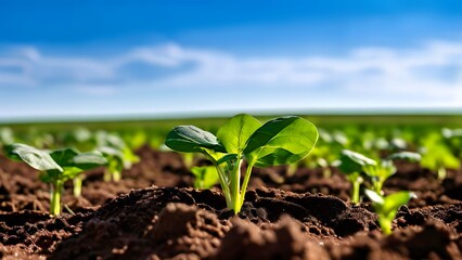 plant growing in soil