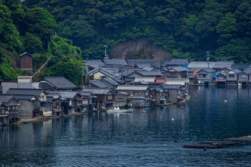 伊根の舟屋（若狭湾伊根浦・京都府伊根町）