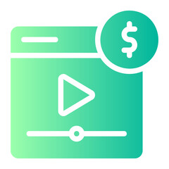 monetize gradient icon