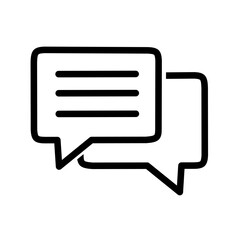 chat icon vector on white background.dialogue icon