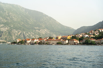 Bay of Kotor also known as the Boka views, popular Balkan coastline