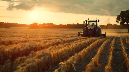 Fototapeta premium Robot in a field