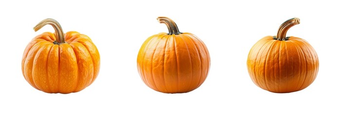 Collection of pumpkin isolated on transparent background. Generated ai