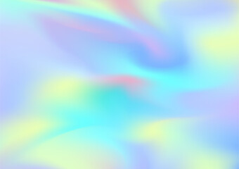 Holographic Neon Color Wavy Vibrant Fluid Gradient Background. Multicolor Vivid Glow Colorful Curve Wallpaper. Bright Blurred Dynamic Light Blurry Texture. Sunset Liquid Water Pastel Sunrise Gradient