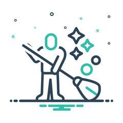 Mix icon for cleaning