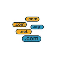 Domain Name list vector illustration 