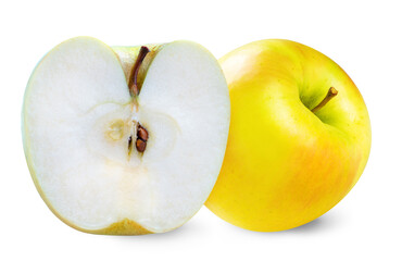Toki apple or Yellow apple fruit isolated on white With clipping path.