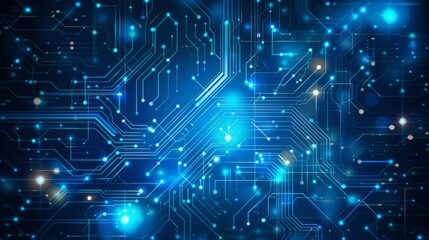Blue geometric shape abstract technology background: modern digital design featuring intricate patterns and shapes representing innovation, futuristic concepts, and high-tech imagery


