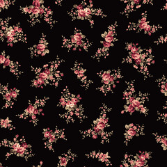 Beautiful rose pattern perfect for textile design,