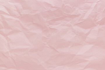 Hanji, an eco-friendly paper made from Broussonetia kazinoki. Crumpled, Pink Korean paper in pastel tones