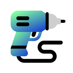 Editable electric drill, drilling machine vector icon. Construction, tools, industry. Part of a big icon set family. Perfect for web and app interfaces, presentations, infographics, etc