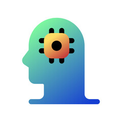 Editable artificial brain vector icon. AI technology, artificial intelligence, computer. Part of a big icon set family. Perfect for web and app interfaces, presentations, infographics, etc