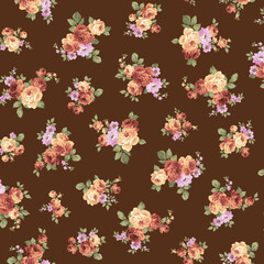 Beautiful rose pattern perfect for textile design,