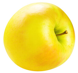Toki apple or Yellow apple fruit isolated on white PNG File.