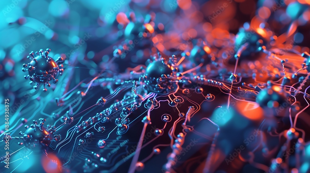 Poster neural network transfer function, showing a direct brain-computer