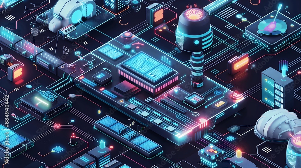 Poster central hub for ai driven data exchange