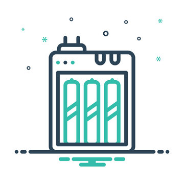 battery charger icon with green batteries clip art preview