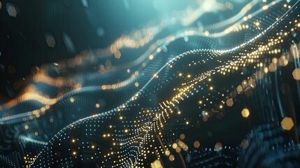 Futuristic wireless network and big data abstract background


