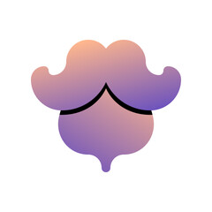 Editable beard and mustache vector icon. Barbershop, lifestyle, grooming. Part of a big icon set family. Perfect for web and app interfaces, presentations, infographics, etc