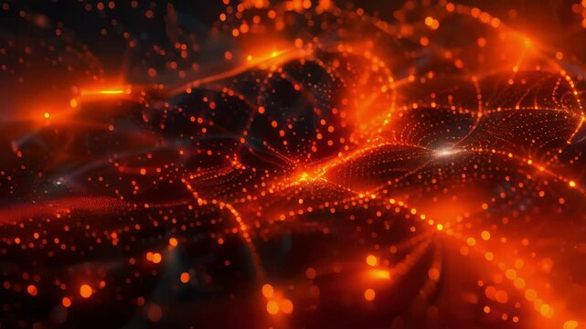 A network of intersecting lines converge at a central point creating a focal point that symbolizes the intense heat and pressure found within a volcanos core.