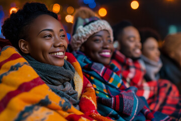 a group of friends relaxing in a cozy atmosphere