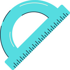 drawing of a ruler icon illustration