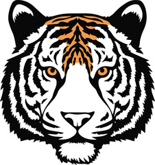 tiger head vector