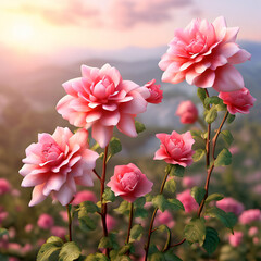 Obraz premium pink flowers