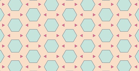 Geometric blue hexagon pattern with a seamless honeycomb design, perfect for wallpaper or fabric