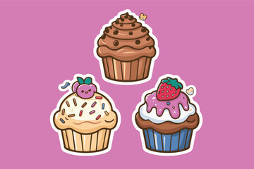 set of cakes