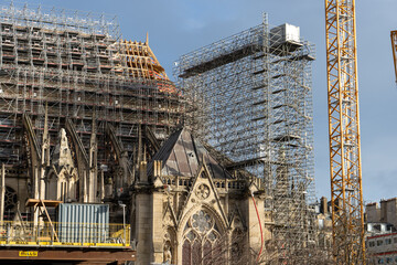【パリ】改修工事中のノートルダム大聖堂 / 【Paris】Restoration of Notre-Dame...