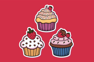 set of cupcake