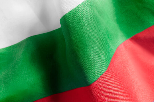 Bulgarian flag closeup
