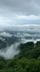 clouds over the mountain