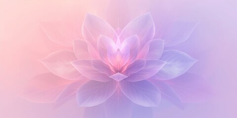 A beautiful lotus flower in soft pastel colors, radiating a serene and tranquil aura, set against a delicate pastel background