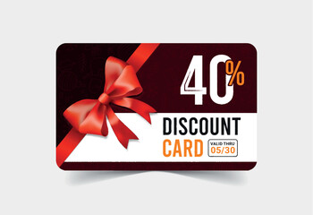 Discount cards with special discount card