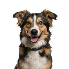  dog is isolated on white background.